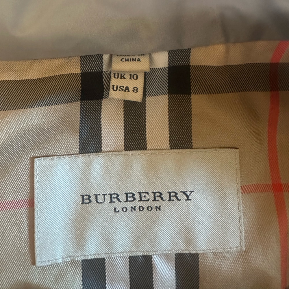 Burberry Gray Plaid Lined Jacket - image 5